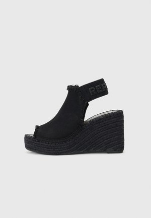 JESS TYNE - Platform sandals - black