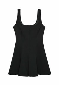SHORT STRAPPY - Jerseykleid - black