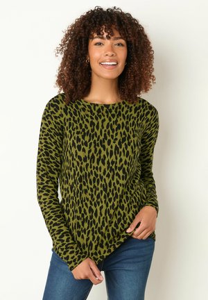 Striktrøje - green