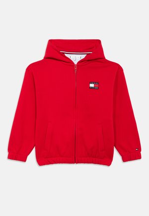 HERITAGE FLAG ZIP UNISEX - Užtrauktuku užsegamas treningas - primary red