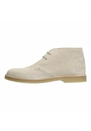 Stivaletti stringati - beige