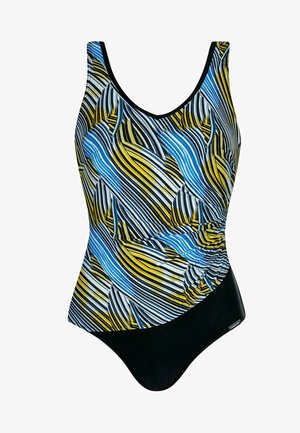 Plavky - black/blue/yellow