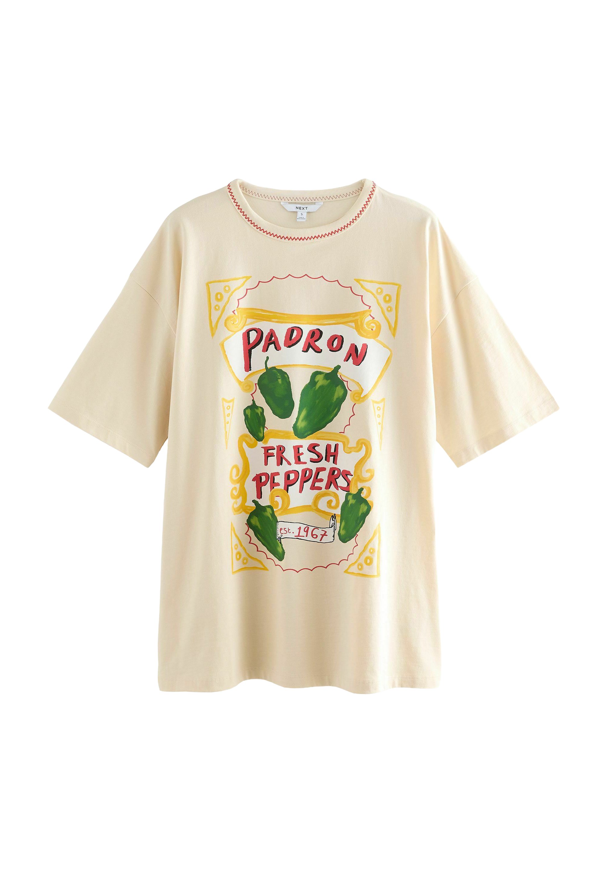 Next REGULAR FIT - FUN GRAPHIC TRIM DETAIL SHORT SLEEVE CREW