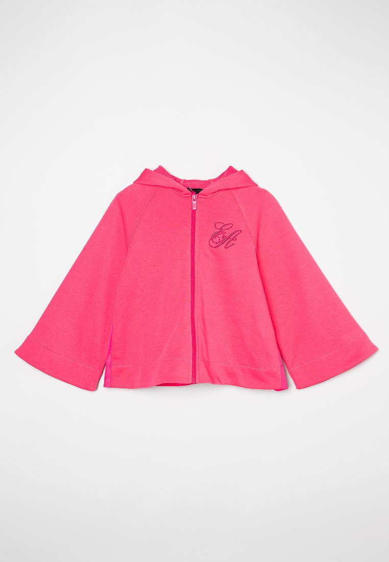 Emporio Armani Sweater met rits donkerroze