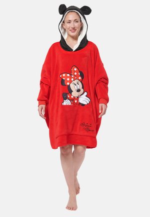 MINNIE MOUSE HOODIE MIT OHREN KUSCHEL - Accappatoio - rot