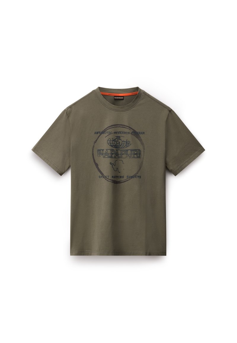 Napapijri - BALD - Print T-shirt - tea leaf, Enlarge