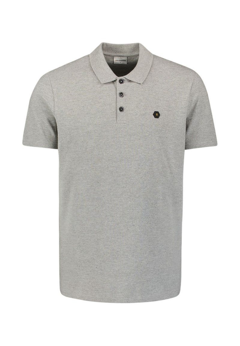 NO EXCESS Poloshirt grijs gemêleerd