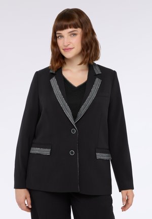 CON DETTAGLI BRILLANTI - Blazer - nero
