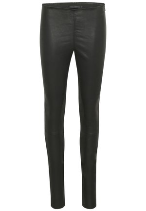 Karen by Simonsen MEMEKB - Pantaloni de piele - meteorite black