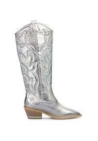Botas camperas - plateado
