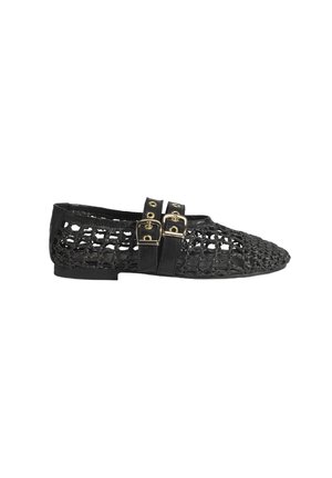 Ballerina's met enkelbandjes - black