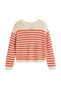 LONGSLEEVE BOAT NECK - Trui - stripe natural cotton