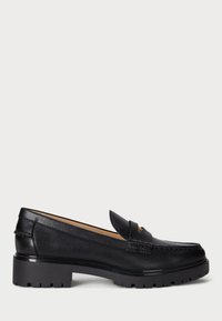 MARLI CALFSKIN PENNY LOAFER - Jalga libistatavad jalanõud - black
