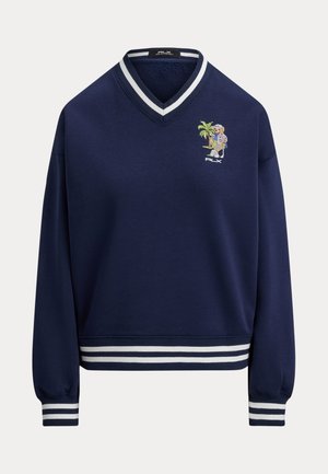 POLO BEAR V-NECK PULLOVER - Pusa - refined navy