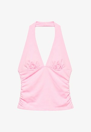 PULL&BEAR, GATHERED HALTER - TOP - Débardeur - pink