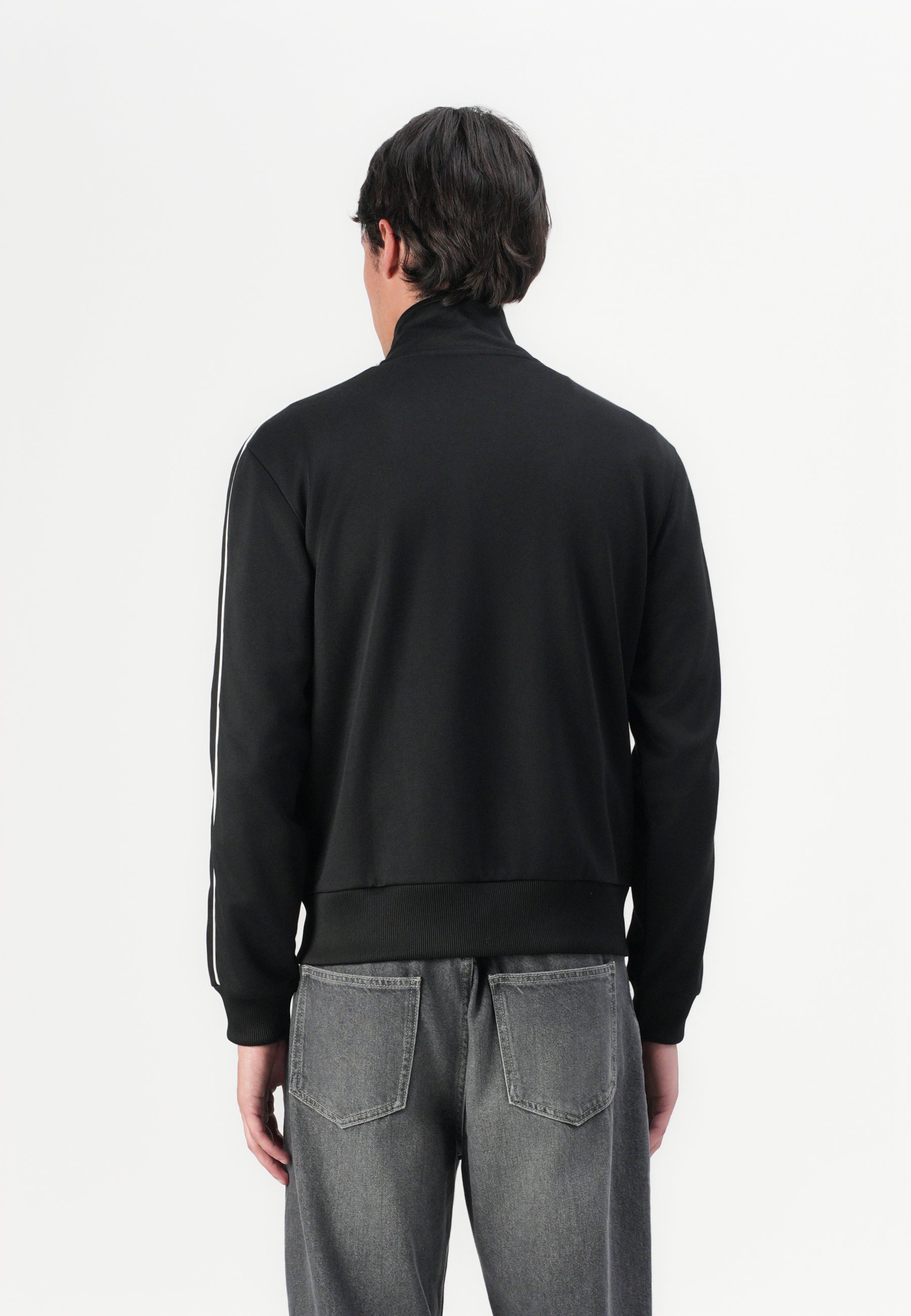 Lacoste Zip-up sweatshirt - black - Zalando.co.uk