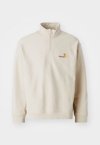 Sweat Zippé Pull Carhartt Beige Sweat De Travail Col Montant Femme