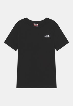 SIMPLE DOME TEE UNISEX - T-shirt z nadrukiem - black/white