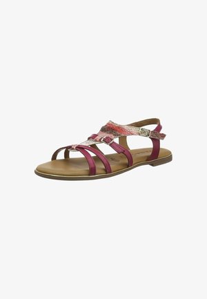 Tamaris Riemensandalette - berry red comb