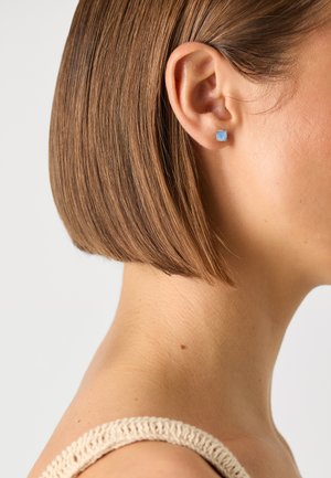 LITTLE LUXURIES SQUARE STUDS - Auskarai - blue/gold-coloured