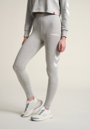 HMLLEGACY - Legging - grey melange