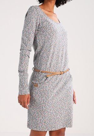 Robe en jersey - mottled light grey