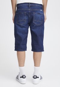 Blend BHDENIM SLIM/ REGULAR FIT - Kratke hlače od trapera - denim dark blue