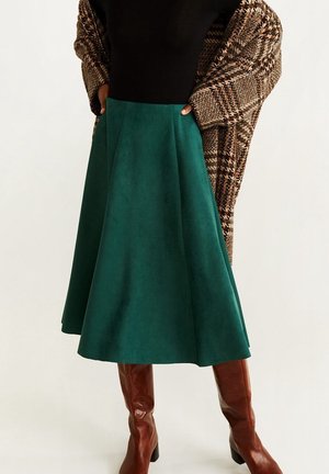 Falda acampanada - green