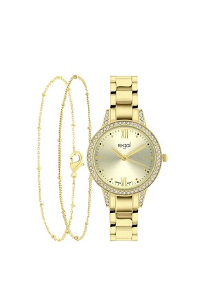 SET MIT KOSTENLOSEM ZWEIFARBIGEM - Uhr - gold-coloured