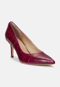 Lauren Ralph Lauren LANETTE CROCODILE EMBOSSED LEATHER PUMP - Decolleté - dark raspberry