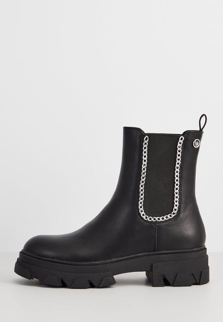 LIU JO Enkellaarsjes met plateauzool zwart LIU JO Enkellaarsjes met plateauzool zwart