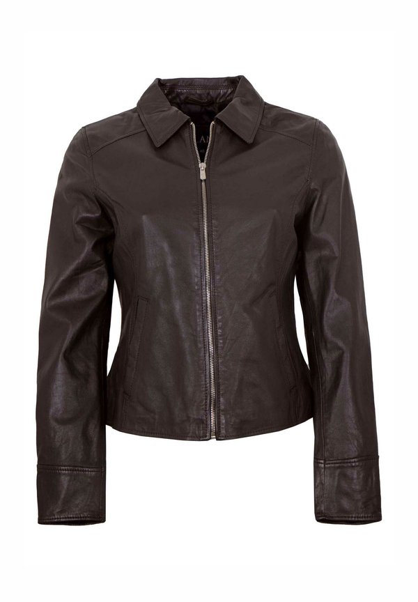 Lederjacke - choco