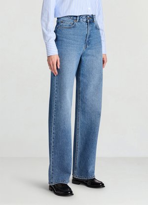 Calliope LUNGO TINTA  - Jean boyfriend - blu denim medio