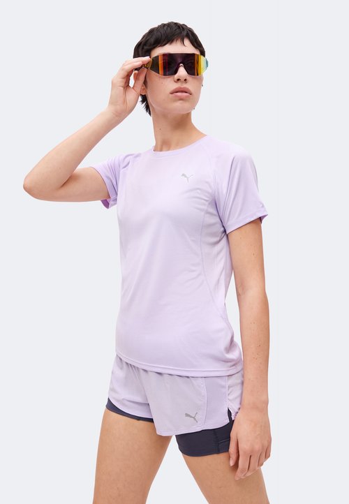 PUMA RUN VELOCITY TEE - Sports T-shirt - light lavender — photo 4