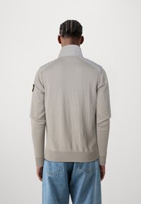 Belstaff KELBY ZIP CARDIGAN - Cardigan - chrome grey