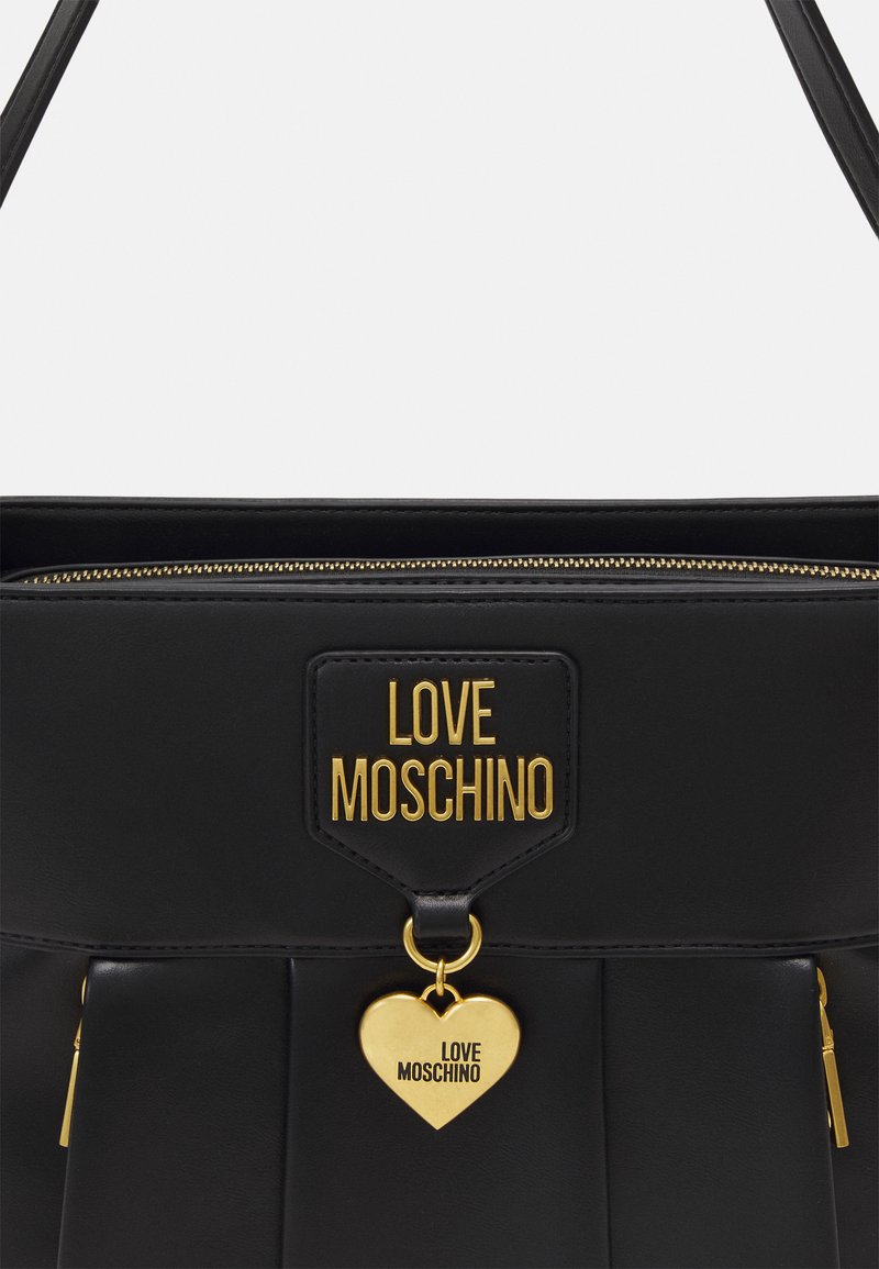Damen Handtaschen | Love Moschino SOFT CHARM SCARVED HOBO Handtasche * nero/schwarz - XH60731 Damen Handtaschen | Love Moschino SOFT CHARM SCARVED HOBO Handtasche * nero/schwarz - XH60731