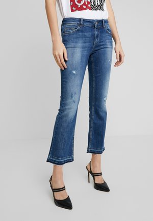 Džíny Bootcut - dark-blue denim