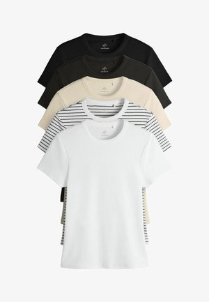 REGULAR FIT - 5 PACK SHORT SLEEVED   - Osnovna majica kratkih rukava - neutral