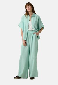 Sissy-Boy GESTREIFTE HIGH WAIST - Pantalon classique - grün