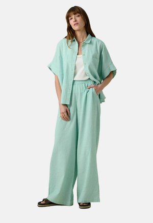 Sissy-Boy GESTREIFTE HIGH WAIST - Broek - grün