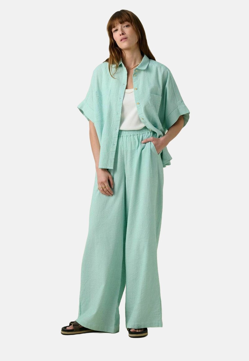 Sissy-Boy GESTREIFTE HIGH WAIST - Pantalon classique - grün