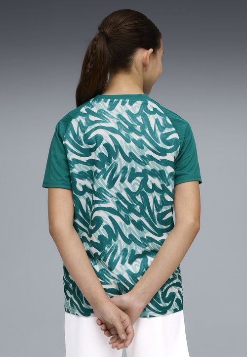 PUMA PORTUGAL WARMUP JERSEY YOUTH - Football jersey - green lagoon-ruby shimmer — photo 3