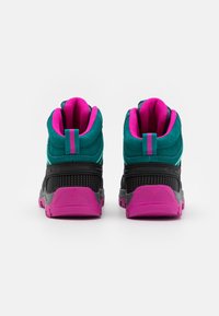 CMP KIDS RIGEL MID TREKKING SHOES WP UNISEX - Pohodniški čevlji - lake/pink fluo