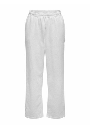 ONLY JOGGING NORMAL GESCHNITTEN MITTLERE TAILLE MIT SCHLAG  - Trainingsbroek - light grey melange