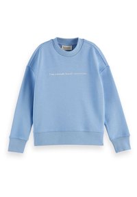 Scotch & Soda LOOSE-FIT ARTWORK - Mikina - sky blue