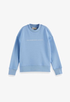 Scotch & Soda LOOSE-FIT ARTWORK - Sweatshirt - sky blue