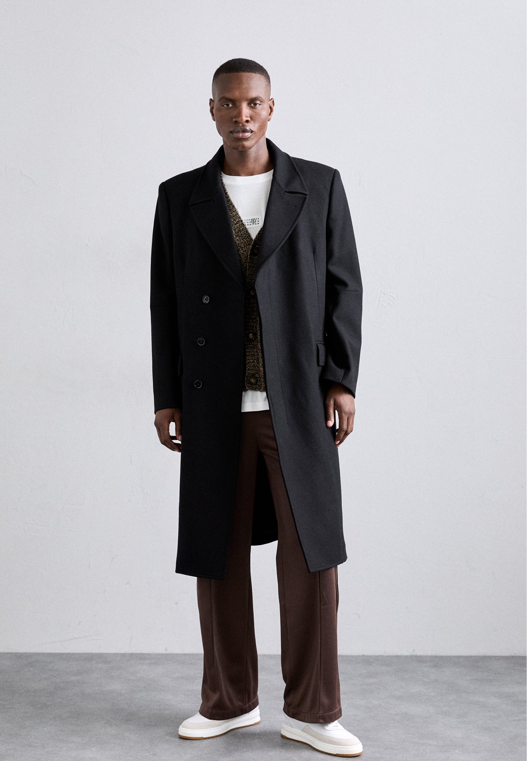 Mm6 By Maison Margiela Mid-Thigh Length Wool Blend Coat