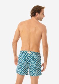 Gassa d’Amante NORA - Shorts da mare - blue yellow white graphic print