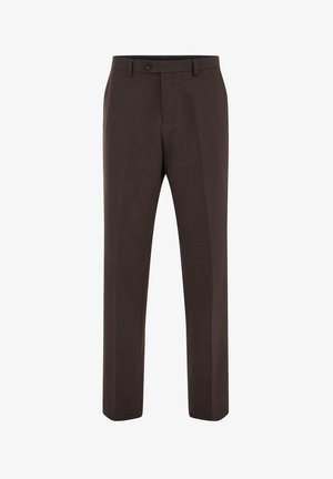 WE Fashion, WE FASHION HERRENHOSE STRAIGHT FIT - Vászonnadrágok - dark brown