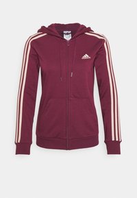 adidas Performance Mikina na zip - bordeaux